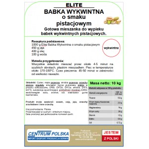 BABKA WYKWINTNA PISTACJOWA 10 kg